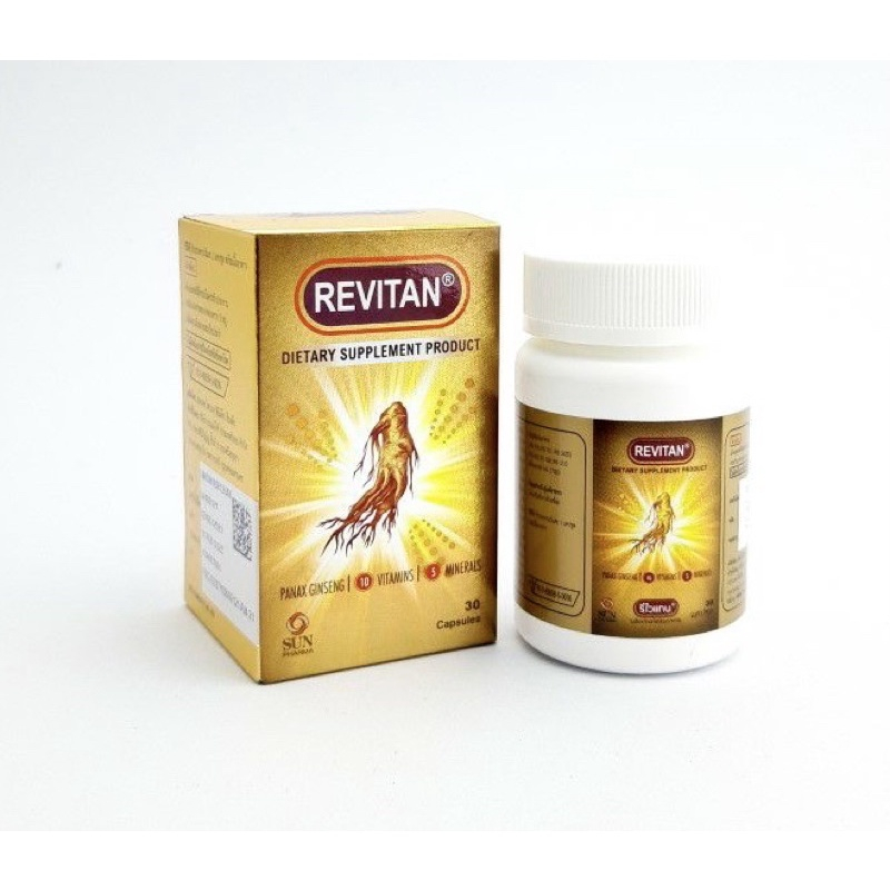 รีไวแทน Revitan อาหารเสริม วิตามินและเกลือแร่ [ขนาด 30 แคปซูล]