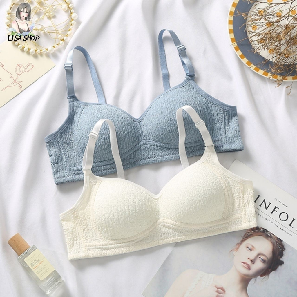 เสื้อในไร้โครง ชุดชั้นในสตรี เสื้อชั้นในเนื้อผ้าดี สไตล์ญี่ปุ่น บราผู้หญิงน่ารัก E29