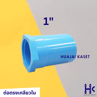 ข้อต่อตรงเกลียวใน พีวีซี PVC ขนาด 1/2" , 3/4" ,1" ,1.1/4" ,1.1/2" ชั้น 13.5 สีฟ้า