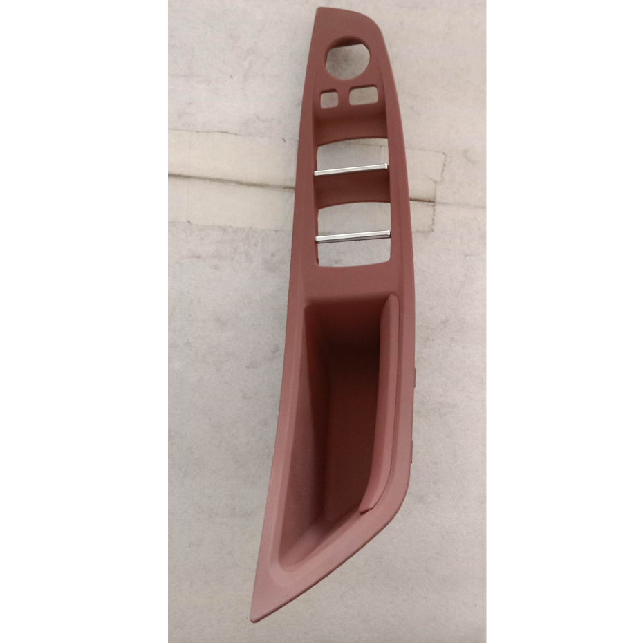 51417261929 Door handle, interior panel, wine red color. Left hand drive for BMW 5 Series F10 F11 520i 528i 535i