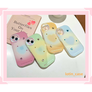 🎁ส่งของขวัญ🎁เคสไอโฟน สำหรับ 11 13 for iPhone Case 14 12 Pro Max แฟชั่น เรียบง่าย รูปหัวใจ กันกระแทก ปกป้อง เคสโทรศัพท์