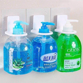 ALL EASY.SHOPที่แขวนขวดสบู่ ขวดแชมพูขวดโลชั่น แบบหัวปั๊ม ติดผนัง ไม่ต้องเจาะผนัง