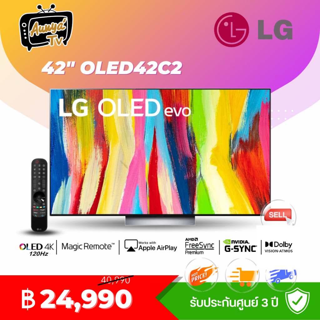 LG OLED 4K TV รุ่น 42C2PSA ขนาด 42 นิ้ว C2 Series ( 42C2 )