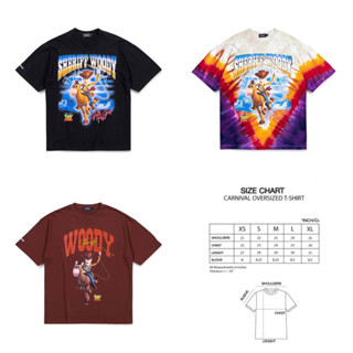 [carnival]เสื้อยืดOvarsized CARNIVAL® &amp; Disney/Pixars Toy Story Collection Chapter 3 "Dynamic Duo"