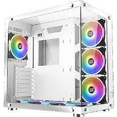 CASE XIGMATE Aquarius Plus Arctic • Front &amp; Left TG Panel • 7PCS AY120 Arctic Fan , Frontx3+Bottomx3+Rearx1 • ATX, M-ATX