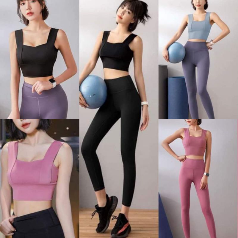 ชุดออกกำลังกายรุ่นพรีเมี่ยมเซทมีถึง3XL กระชับใส่สบาย