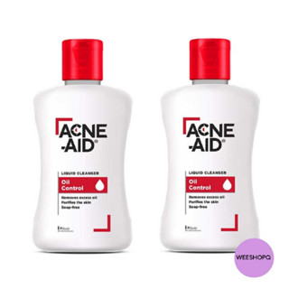 โฟมล้างหน้า Acne Aid แอคเน่ เอด สีแดง ลิควิด คลีนเซอร์ ลดสิวหน้ามัน 100ML