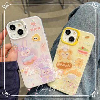 เคสไอโฟน iphone 11 14 Pro Max การ์ตูน น่ารัก สาว หมีกระต่าย ป้องกันการตก เคส iphone 12 13 Pro Case for iPhone