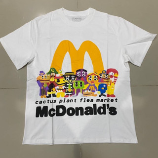 MCDONALS X CACTUS PLANT FLEA MARKET LIMITED EDITION COTTON T-SHIRT IN WHITE