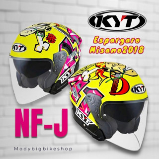 KYT รุ่นNF-J Espargaro Misano2018 หมวกกันน็อค ครึ่งใบมีแว่น