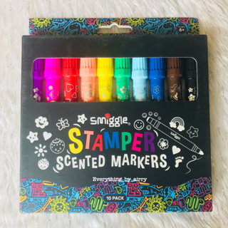 ปากกามาร์คเกอร์และสแตมเปอร์ Smiggle Stamper Scented Markers Pack X10 🇦🇺