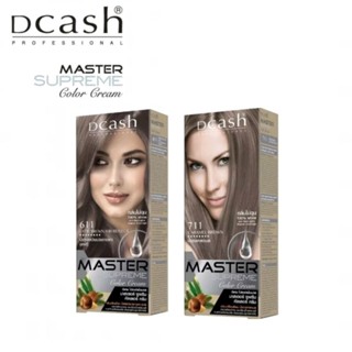 **NEW** DCASH PRO MASTER SUPREME COLOUR CREAM **สีใหม่** ดีแคช โปร มาสเตอร์ ซูพรีม คัลเลอร์ ครีม ครีมย้อมผม #โทนลาเต้