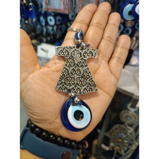 พวงกุญแจevil eye+silver plate