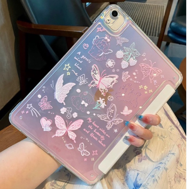 [PREORDER ] MOROCK case ipad เคสไอแพด มีฝาพับ ปิดหน้าจอ ตั้งได้ ลายน่ารัก ทนทานแข็งแรง ipad air6
