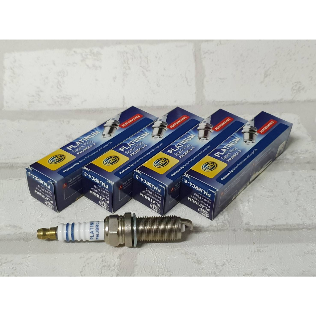 หัวเทียน Peugeot 406 D8 / D9 (1997 - 2005) ชุด 4 หัว ชนิดแพลทตินัม ระยะใช้งาน 60,000 กม  Hella PM8RC