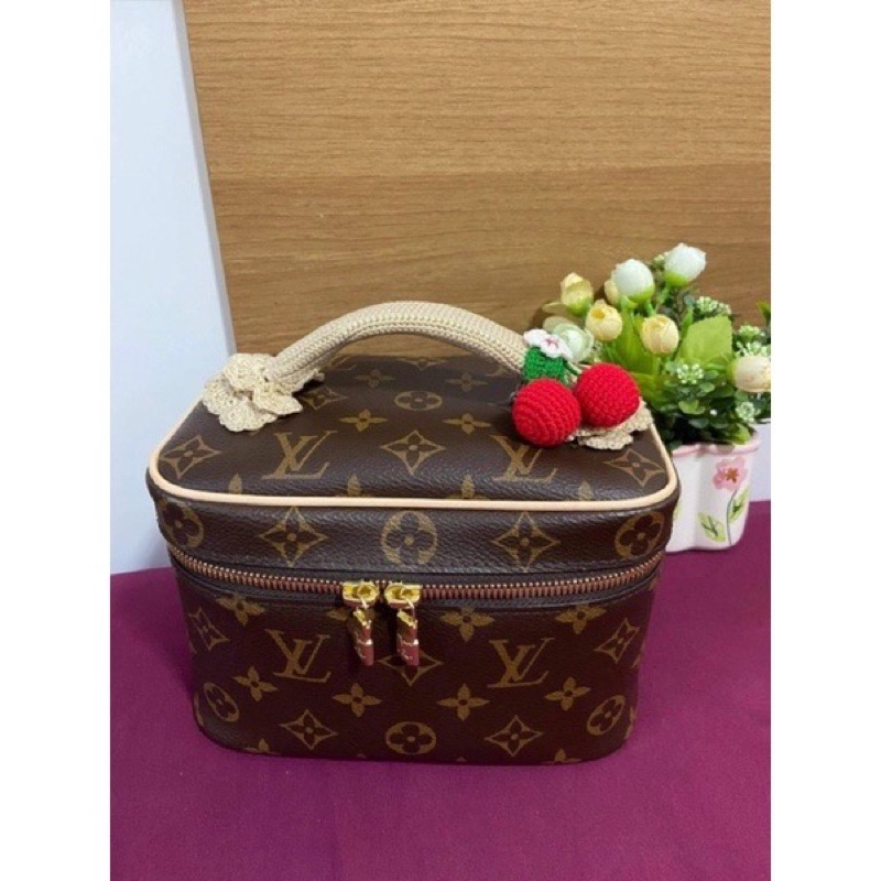 💧พร้อมส่ง💧หูถักกระเป๋า LV nice nano /mini/bbครบเซ็ทมีหุ้มซิปไห้