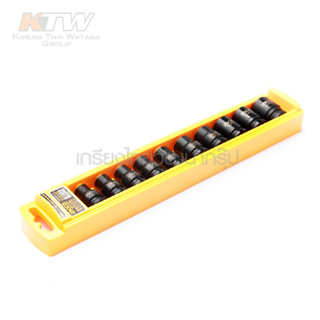 INGCO ชุดลูกบ๊อกซ์ลม 1/2 นิ้ว 6 เหลี่ยม 10-24 มม. (10 ตัวชุด) รุ่น HKISSD12101 ( 10 Pcs Impact Socket Set ) B