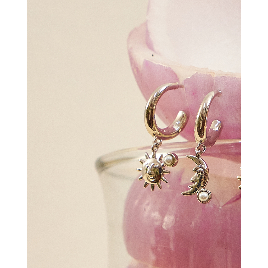 Julys - sunbeam moonbeam earrings