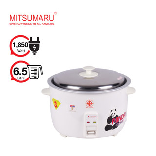 หม้อหุงข้าวMitsumaru 6.5 ลิตร รุ่น ap-565 สีขาวมุก ระยะรับประกัน1ปี