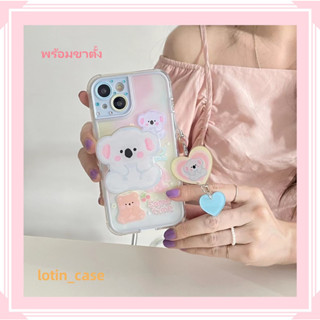 🎁ส่งของขวัญ🎁เคสไอโฟน สำหรับ 11 13 for iPhone Case 14 12 Pro Max น่าสนใจ ลูกสุนัข พร้อมขาตั้ง กันกระแทก ปกป้อง เคสโทรศัพท