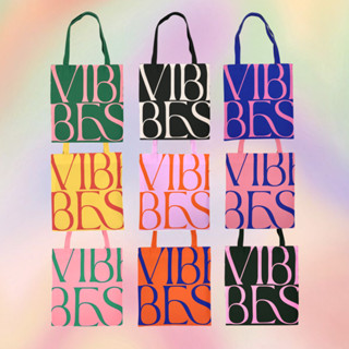 ✨New✨ vibes.brandd〰️☁️ Margot Collection tote bag ☁️〰️กระเป๋าผ้าแคนวาส มี 9 สี