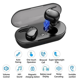 หูฟังสเตอริโอ TWS Wireless bluetooth 5.0 headset Earphone Earbud รุ่น Y30 หูฟังบลูทูธไร้สาย แยกเสียงซ้ายขวาTouch Control