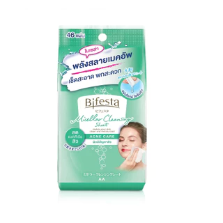 บิเฟสต้า เคลนซิ่ง ชีท แอคเน่ แคร์ 46 แผ่น BIFESTA CLEANSING SHEET ACNE CARE 46 SHEET