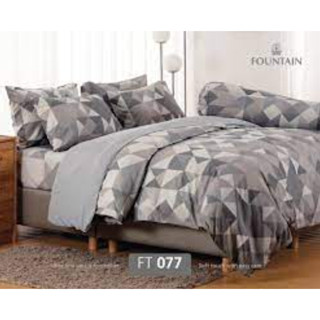 FOUNTAIN ชุดเครื่องนอนผ้าปู+นวม ขนาด 3.5 ฟุต (ลาย) FT077