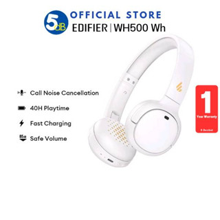 EDIFIER WH500 (White) Wireless On-Ear Headphones  หูฟังไร้สาย บูลทูธ  รับประกัน 1 ปี ศูนย์ไทย