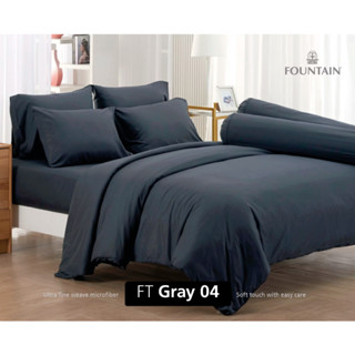 Fountain ชุดเครื่องนอนผ้าปู+นวม ขนาด 3.5 ฟุต สีเทา04