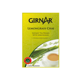 ชาอินเดียสำเร็จรูป มี10ซองในกล่อง (Girnar 3in1 Instant Tea Chai) 140g..