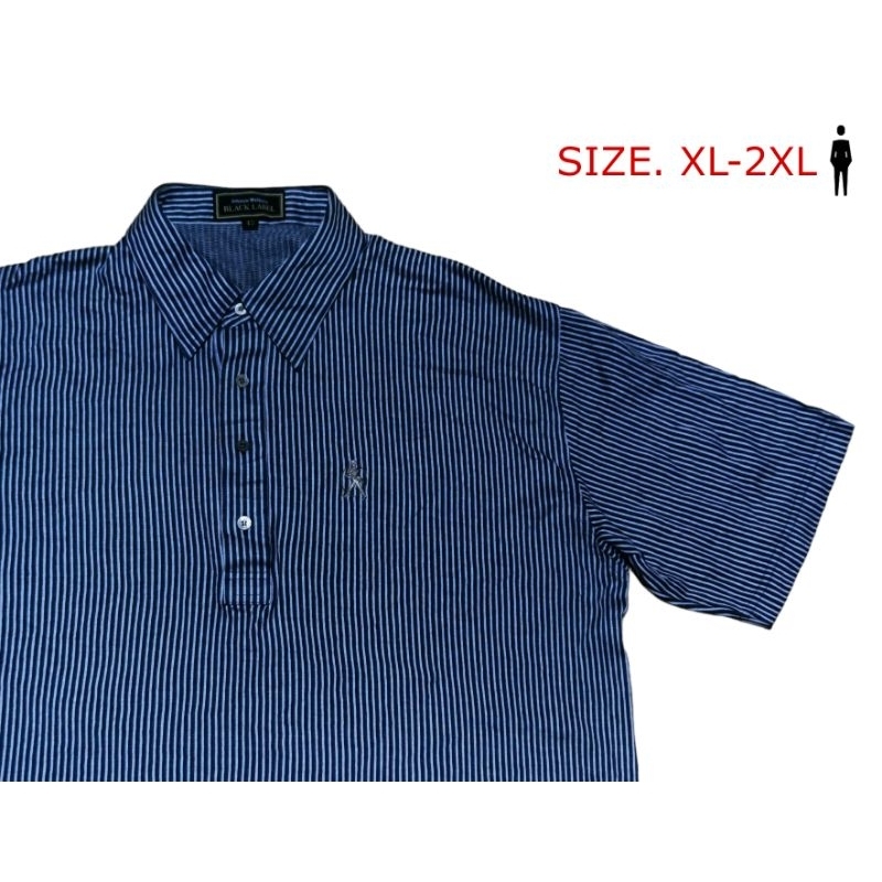 Johnny Walker เสื้อมือสอง เสื้อโปโลแขนสั้นใส่ลำลอง