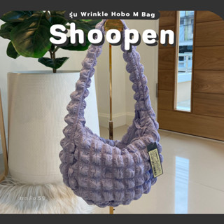 (พร้อมส่ง/ของแท้) กระเป๋า Shoopen Wrinkle Hobo M Bag หิ้วจากเกาหลีพร้อมส่งไม่ต้องรอพรี