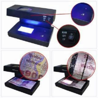 Counterfeit Money Detector เครื่องตรวจแบงค์ปลอม ล๊อตเตอรี่ ด้วยแสง UV ตรวจธนบัตรปลอม