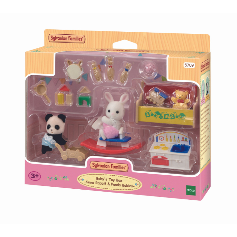 Sylvanian Families صندوق ألعاب الرضع — أرنب الثلج والباندا — صورة 2