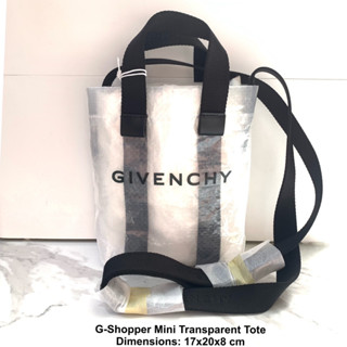 GIVENCHY G-Shopper Mini Transparent Tote ของแท้ 100% [ส่งฟรี]