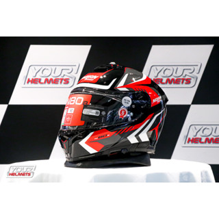 หมวกกันน็อค NOLAN HELMETS รุ่น N80-8 RUMBLE N-COM RED METAL BLACK (59)