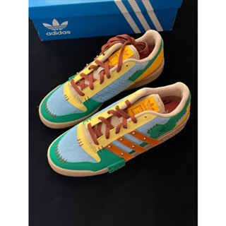 melting sadness x adidas orginals FORUM Bluish green Sports shoes style ของแท้ 100 %Running shoes