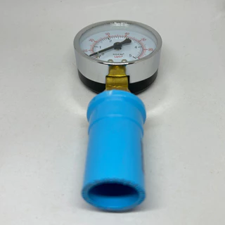 Pressure gauge 5 kg/cm2 เกจวัดแรงดันน้ำแบบแห้ง รวมชุดข้อต่อตรง 1/2" สำหรับปั๊มน้ำและเครื่องกรองน้ำ ติดตั้งง่าย