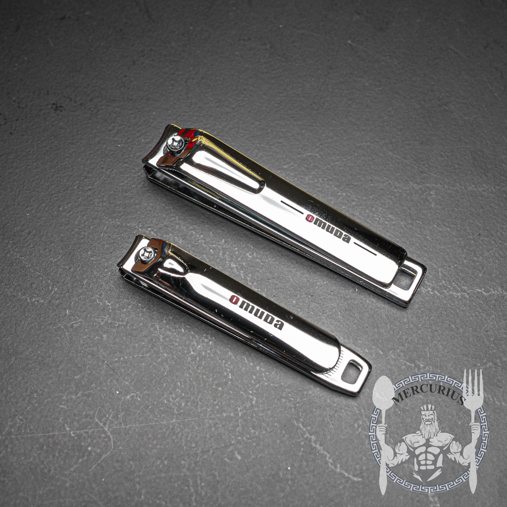 กรรไกรตัดเล็บ OMUDA พร้อมตะไบในตัว สแตนเลสแท้ ขัดเงา มี 2 ขนาด (เล็ก#2006/ใหญ่#3071) By Mercurius