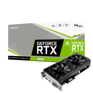 VGA (การ์ดจอ) PNY GeForce RTX 3050 8GB Verto Dual Fan (VCG30518DFBPB1)