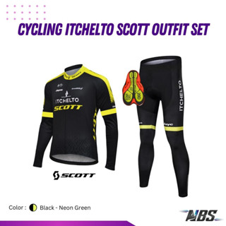 ชุดปั่นจักรยาน ชุดเซ็ทเสื้อ+กางเกง Cycling Itchelto Scott Outfit Set