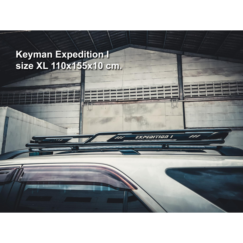 แร็คหลังคา พร้อมอุปกรณ์ สำหรับ Toyota fortuner รุ่น Keyman Expedition 1 Size XL