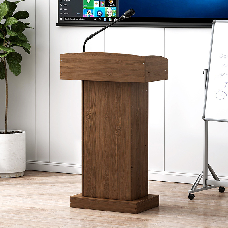 โพเดียม โพเดียมพิธีกร Furniture แท่นบรรยาย แท่นพิธีกร โต๊ะสำนักงาน