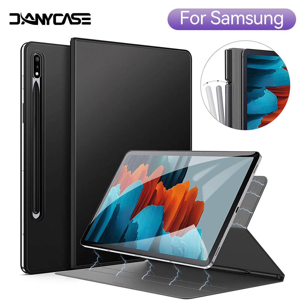 【ล้างสต็อก】เคสแม่เหล็กพร้อมที่วางปากกาสําหรับ Samsung Galaxy Tab S8 Ultra 14.6 นิ้ว