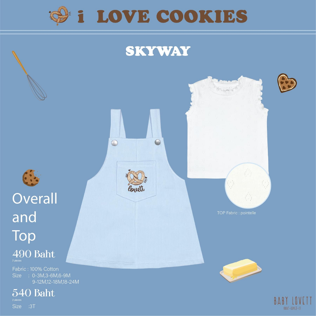 Baby Lovett "I Love Cookies" Skyway Girl size 3T