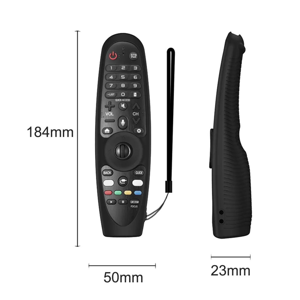 เคสรีโมตคอนโทรลทีวีสำหรับ LG 2016-2020 AN-MR600 MR650 MR18BA MR19BA MR20GA Magic Remoเคสซิลิโคนกันกระแทก