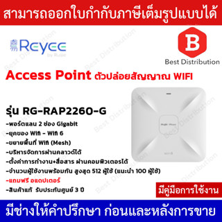 Reyee Wireless Access Point ตัวปล่อยสัญญาณ Wifi รุ่น RG-RAP2260-G (แถมฟรีอแดปเตอร์)