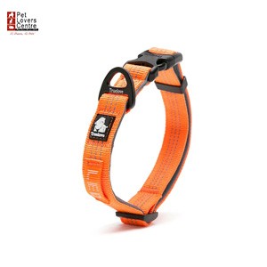 ปลอกคอ TRUELOVE COLLAR HIGH PAD D-RING S - BLACK/ORANGE ไซส์ S