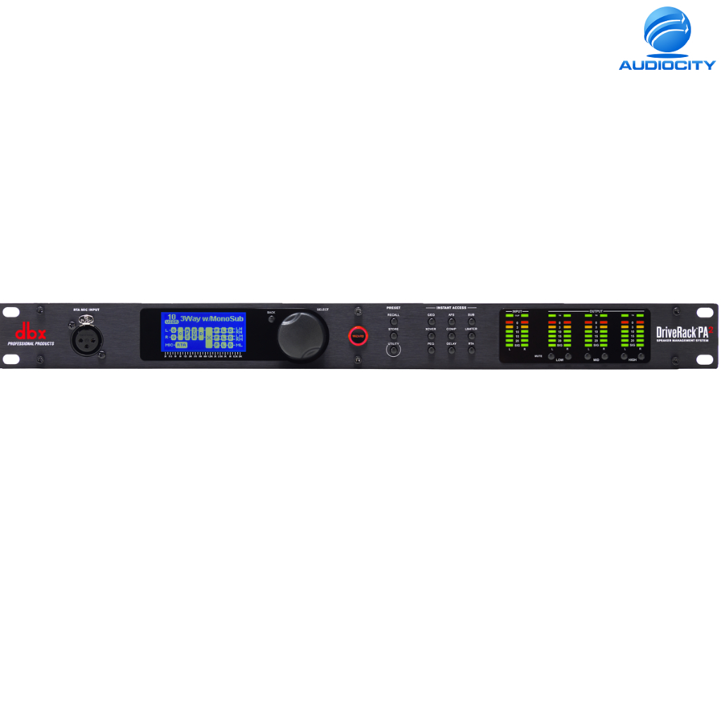 dbx DriveRack PA2V เครื่องปรับแต่งเสียงโปรเซสเซอร์ ครอสดิจิตอล Driverack Loudspeaker Management Syst